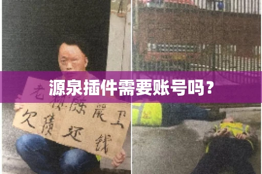 源泉插件需要账号吗？