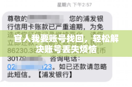 官人我要账号找回,轻松解决账号丢失烦恼 官人我要账号找回,轻松解决账号丢失烦恼