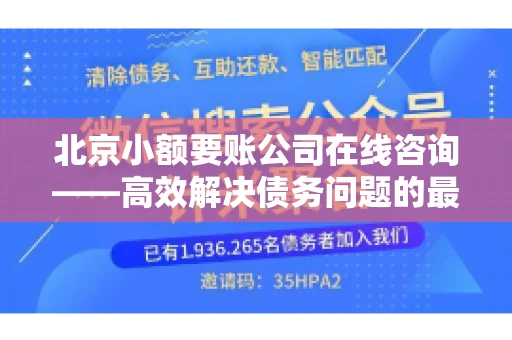 北京小额要账公司在线咨询——高效解决债务问题的最佳途径 北京小额要账公司在线咨询——高效解决债务问题的最佳途径