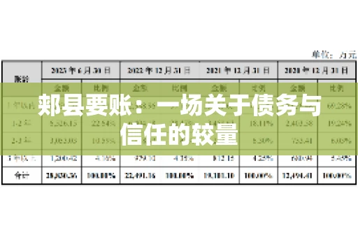 郏县要账：一场关于债务与信任的较量