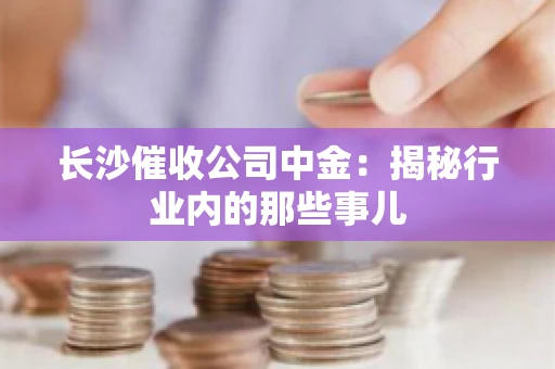 长沙催收公司中金：揭秘行业内的那些事儿